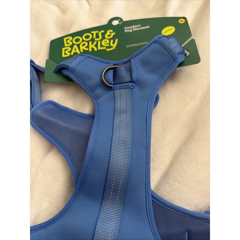 Boots & Barkley Reflective Adjustable Comfort Dog Harness - XL - Blue